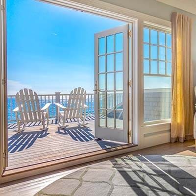 New Seabury home porch with beach view New Seabury home porch with beach view
