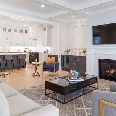 New Seabury home living room New Seabury home living room